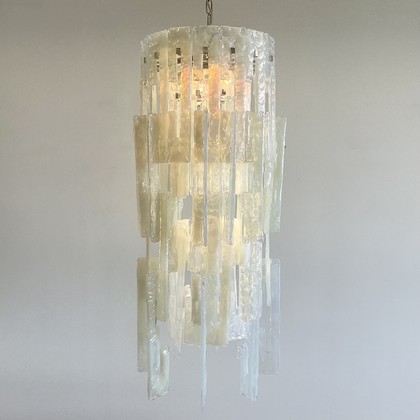 MAZZEGA Glass Chandelier designed by Carlo Nason, 1960's