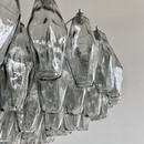 Large Polyhedron Glass Chandelier designed by Carlo SCARPA