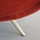Original LADY Armchair by Marco ZANUSO, Arflex Italy  (burnt orange)