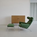 OX CHAIR & FOOTSTOOL by Hans J. WEGNER for AP STOLEN, Denmark 1970's
