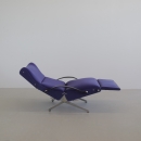 P40 Osvaldo BORSANI, (blue upholstery) Reclining Lounge Chair 