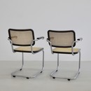 Pair of B64 Cantilever Chairs by Marcel BREUER for THONET, 1970s