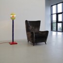 Paolo BUFFA Wingback Chair, Italy 1950s